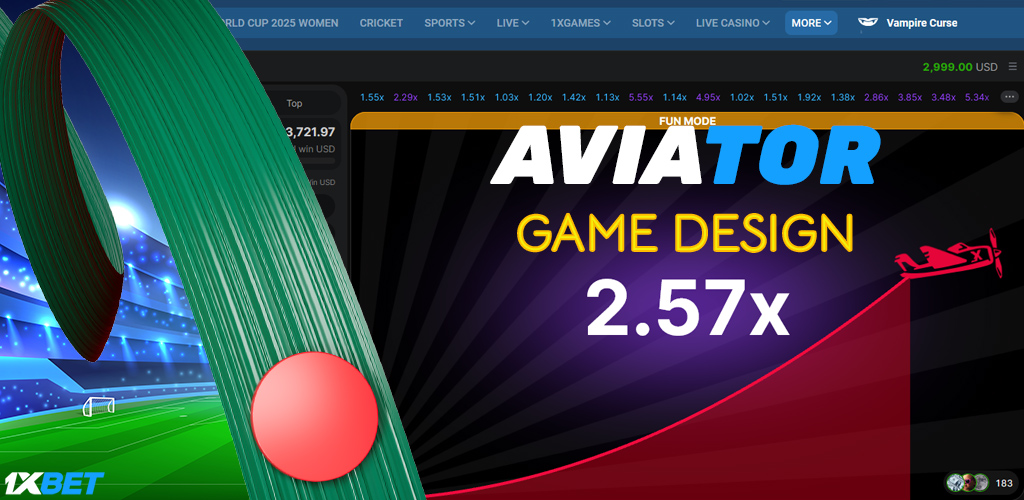 Aviator has a simple, minimalist design that allows you to start playing right away.